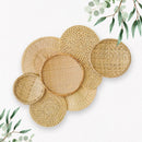 Decoração Parede Boho Composição Cestos de Palha