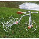 Bicicleta Decorativa de Ferro Rústica Branca