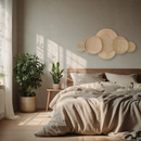 Decoração Parede Boho Composição Cestos de Palha