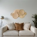 Decoração Parede Boho Composição Cestos de Palha