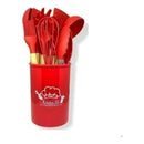Kit 12 Peças de Utensílios de Cozinha em Silicone