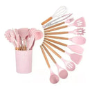Kit 12 Peças de Utensílios de Cozinha em Silicone