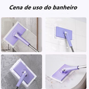 Esfregão Mop De Limpeza Ajustável Giratória 360° Toalha de rosto eco-friendly segunda utilização