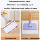 Esfregão Mop De Limpeza Ajustável Giratória 360° Toalha de rosto eco-friendly segunda utilização