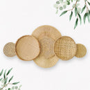 Decoração Parede Boho Composição Cestos de Palha